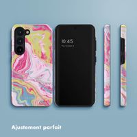 Selencia Coque arrière Vivid Samsung Galaxy S23 - Marble Pink
