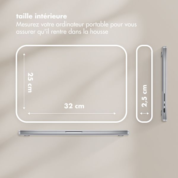 Selencia Pochette ordinateur Teddy 13-14 pouces - Leopard