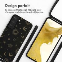 imoshion Coque design en silicone avec cordon Samsung Galaxy S22 Plus - Sky Black