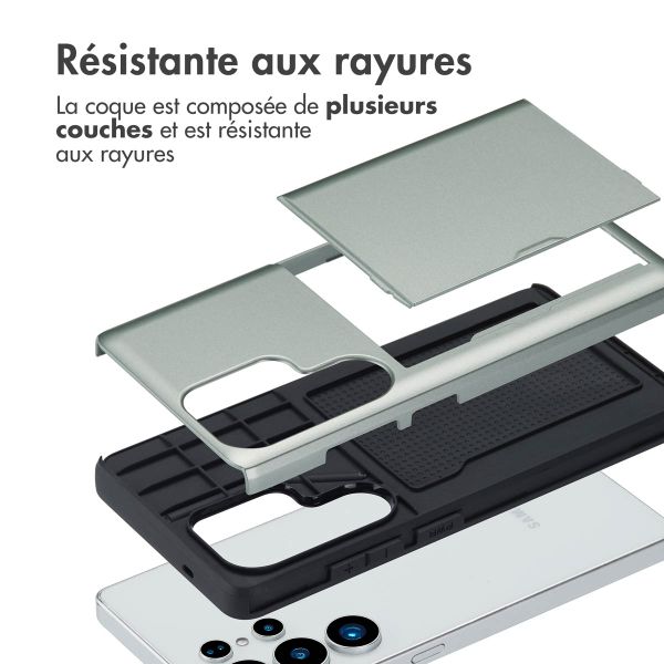 imoshion Coque arrière avec porte-cartes Samsung Galaxy S25 Ultra - Vert