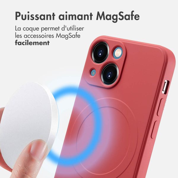 imoshion Coque Couleur avec MagSafe iPhone 13 Mini - Dusty Rose