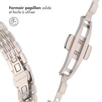 Selencia Bracelet en acier slim style Jubilee Apple Watch Series 1 t/m 9 / SE (38/40/41 mm) | Series 10 / 11 (42 mm) - Starlight