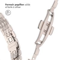 Selencia Bracelet en acier slim style Jubilee Apple Watch Series 1 à 9 / SE (38/40/41 mm) | Series 10 (42 mm) - Lumière Stellaire