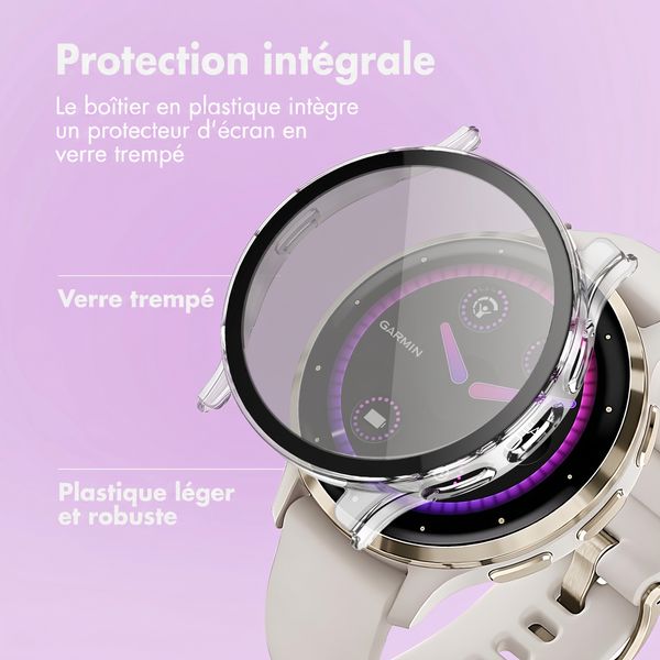 imoshion Coque rigide à couverture complète Garmin Venu 3s - Transparent