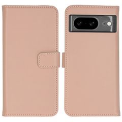 Selencia Étui portefeuille en cuir véritable Google Pixel 8 - Dusty Pink