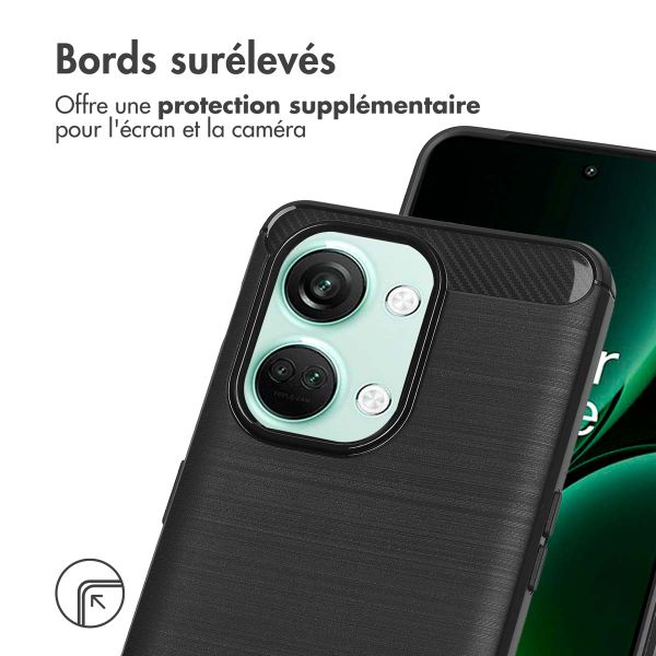 imoshion Coque Brushed OnePlus Nord 3 - Noir