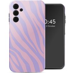 Selencia Coque arrière Vivid Samsung Galaxy A15 (5G/4G) - Zebra Light Pink Lilac