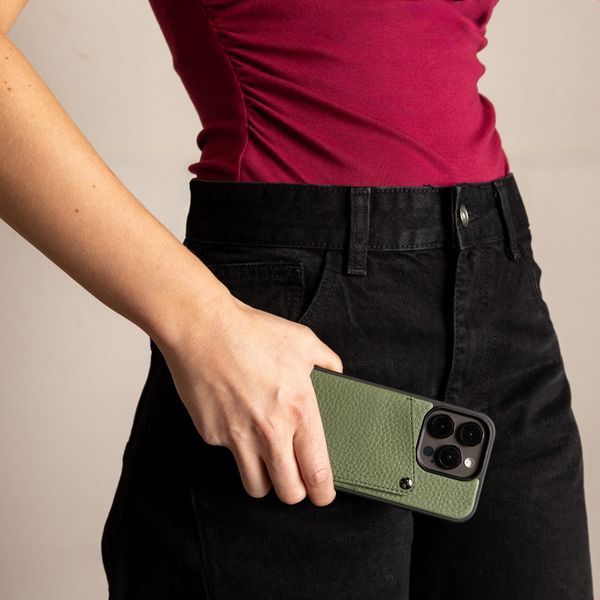 Selencia Coque Riva avec porte-cartes Samsung Galaxy S26 Plus - Sage Green