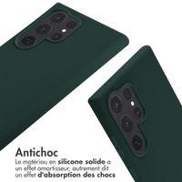 imoshion Coque en silicone avec cordon Samsung Galaxy S24 Ultra - Vert foncé