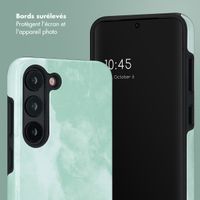 Selencia Coque arrière Vivid Samsung Galaxy S23 - Marble Grayed Jade