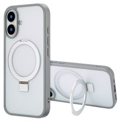 Accezz Coque Ring Stand avec MagSafe iPhone 16 - Grey