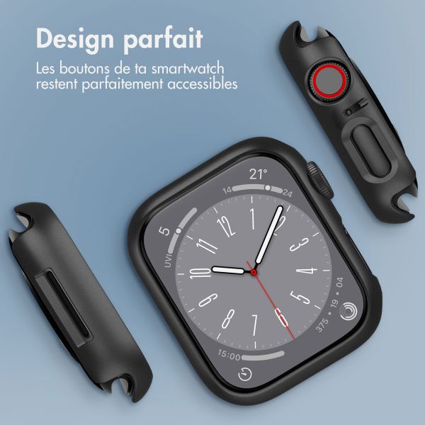 imoshion Coque rigide à couverture complète Apple Watch 4 / 5 / 6 / SE - 44 mm - Noir