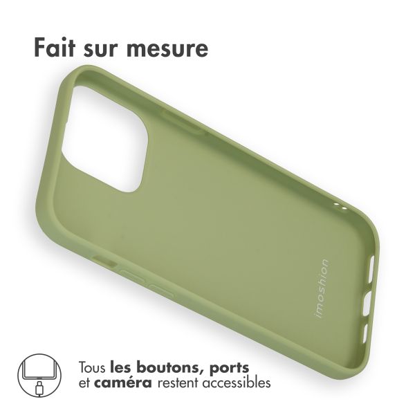 imoshion Coque Couleur iPhone 14 Pro Max - Olive Green