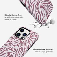 Selencia Coque arrière Vivid Apple iPhone 14 Pro - Trippy Swirl Dark Rose