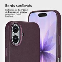 Accezz Étui de télephone portefeuille en cuir 2-en-1 avec MagSafe Apple iPhone 17 - Heath Purple