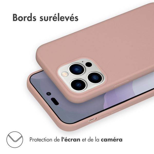 imoshion Coque Couleur iPhone 14 Pro Max - Dusty Pink