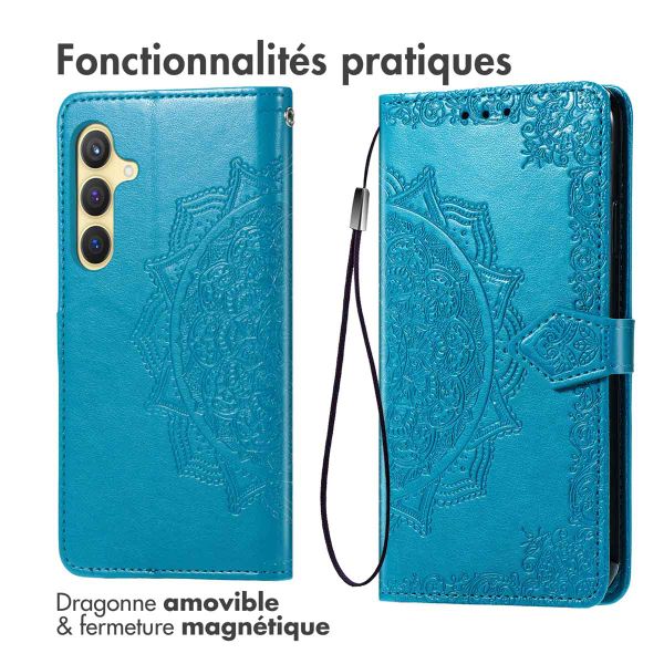 imoshion Etui de télephone Mandala Samsung Galaxy S25 Plus - Turquoise