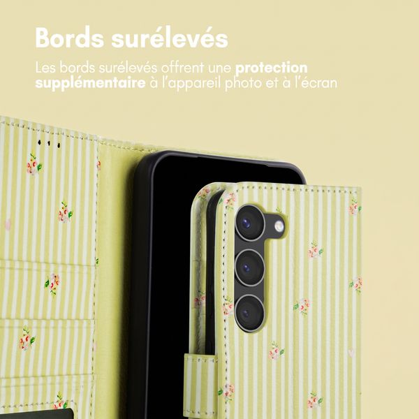 imoshion Étui de télephone portefeuille Design Samsung Galaxy S23 - Garden Stripes
