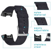 imoshion Bracelet en nylon Fitbit Charge 3 / 4 - Noir