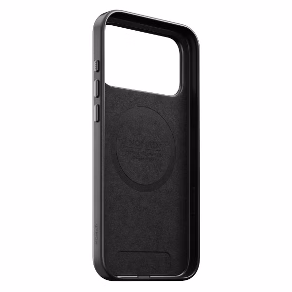 Nomad Coque arrière traditionnelle en cuir Horween avec MagSafe Apple iPhone 17 Pro Max - Noir