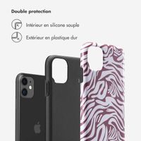 Selencia Coque arrière Vivid Apple iPhone 11 - Trippy Swirl Dark Rose