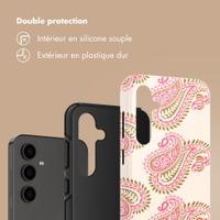 Selencia Coque arrière Vivid Samsung Galaxy S24 FE - Paisley Blush