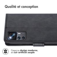 imoshion Étui de téléphone portefeuille Luxe Xiaomi 12T (Pro) - Noir