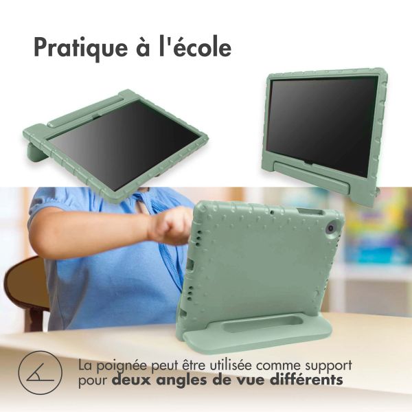 imoshion Coque kidsproof avec poignée Apple iPad 9 (2021) 10.2 pouces / iPad 8 (2020) 10.2 pouces / iPad 7 (2019) 10.2 pouces - Olive Green
