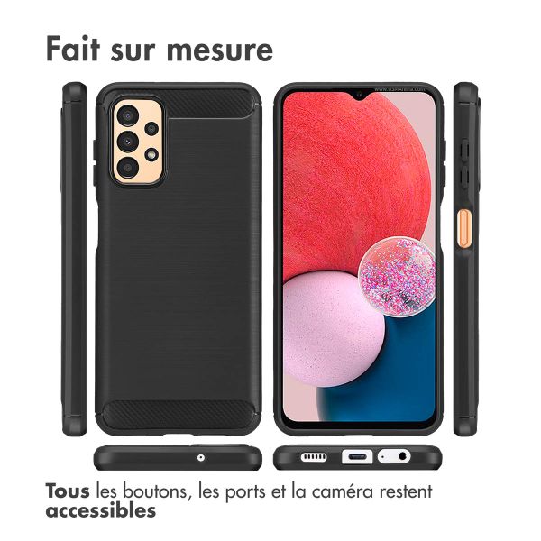 imoshion Coque Brushed Samsung Galaxy A13 (4G) - Noir