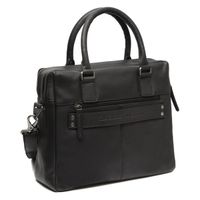 The Chesterfield Brand Sac ordinateur 14 pouces Santiago - Cuir véritable - Noir