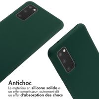 imoshion Coque en silicone avec cordon Samsung Galaxy S20 - Vert foncé