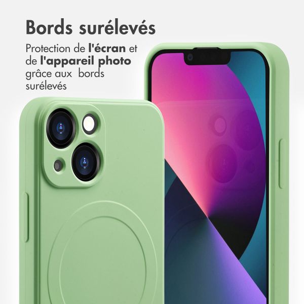 imoshion Coque Couleur avec MagSafe iPhone 13 Mini - Vert