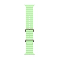 Apple Bracelet Ocean Apple Watch Series 1 t/m 11 / SE / Ultra (44/45/46/49 mm) - Neon / Green Natural Titanium