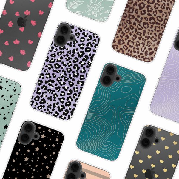 imoshion Coque Design Apple iPhone 16 - Leopard Lilac