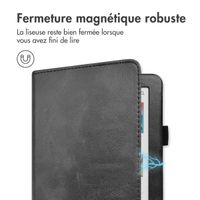 imoshion Étui de liseuse portefeuille avec strap et support Kobo Clara Colour / BW - Noir