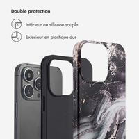 Selencia Coque arrière Vivid Tough iPhone 13 Pro - Chic Marble Black