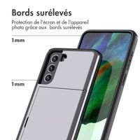 imoshion Coque arrière avec porte-cartes Samsung Galaxy S21 FE - Gris