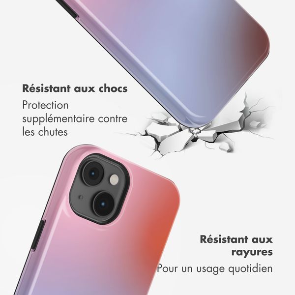 Selencia Coque arrière Vivid avec MagSafe Apple iPhone 14 - Gradient Soft Blush