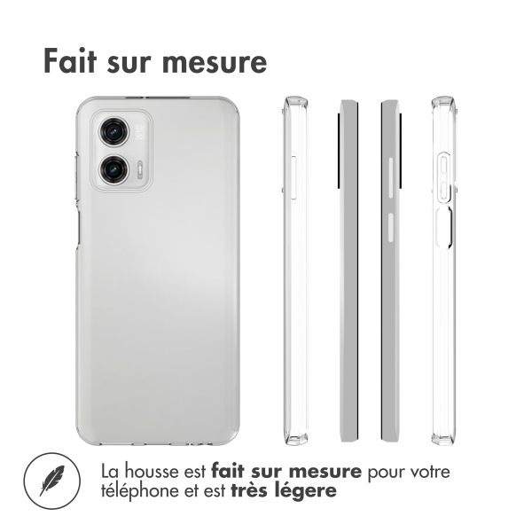 Accezz Coque Clear Motorola Moto G73 - Transparent