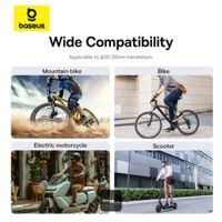 Baseus Support de Téléphone PrimeTrip vélo/moto/scooter - Magnétique - Universel - Cosmic Black