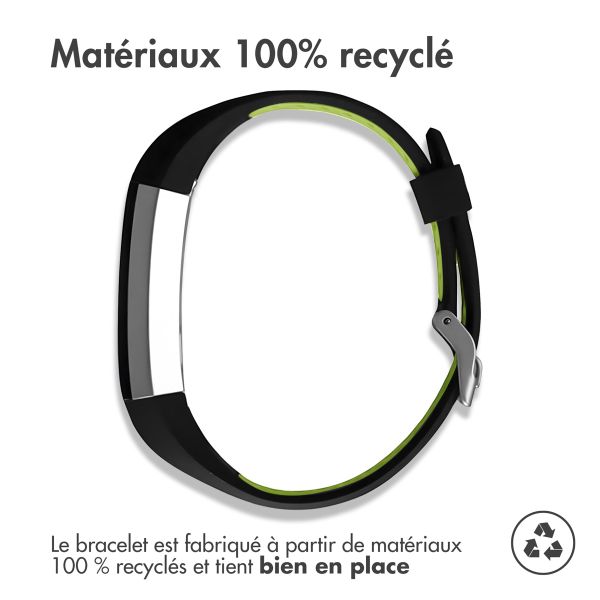 imoshion Bracelet sportif en silicone Fitbit Alta (HR) - Noir/Vert