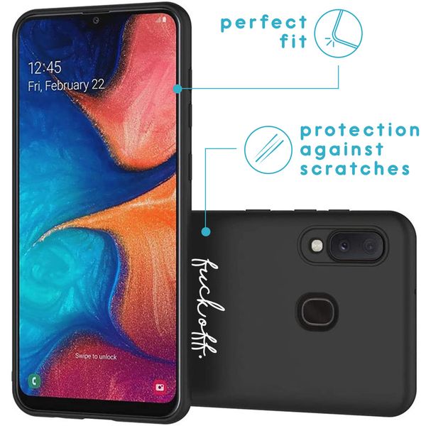 imoshion Coque Design Samsung Galaxy A20e - Fuck Off - Noir