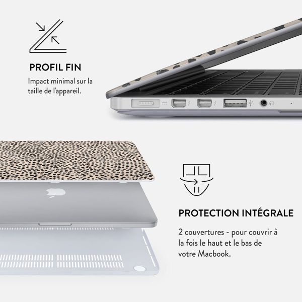 Burga Coque Rigide MacBook Air 13 pouces (2018-2020) - A1932 / A2179 / A2337 - Almond Latte