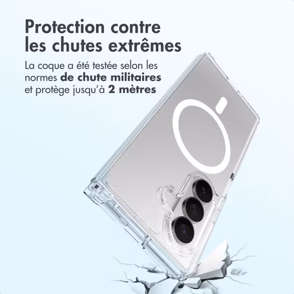Accezz Coque arrière Xtreme Impact avec MagSafe Samsung Galaxy Z Fold 7 - Transparent