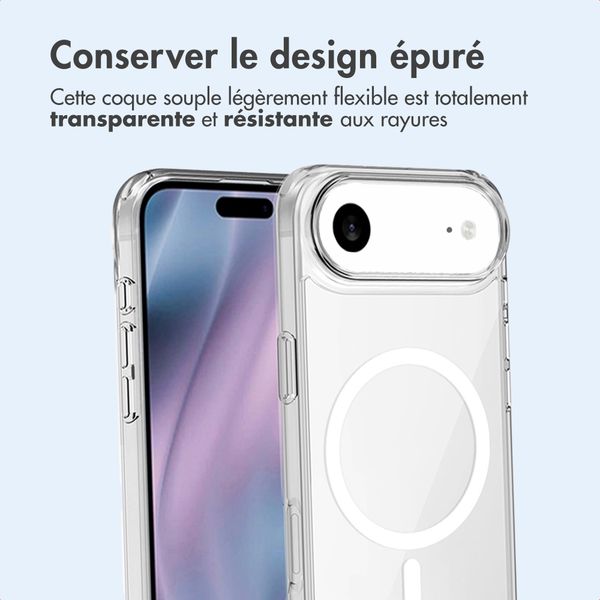 imoshion Coque arrière de protection avec MagSafe Apple iPhone Air - Transparent