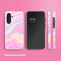 Selencia Coque arrière Vivid Samsung Galaxy A36 / A56 - Pastel Lipstick Marble