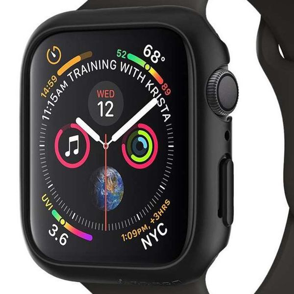 Spigen Coque Thin Fit™ Apple Watch 4 / 5 / 6 / SE - 40 mm - Noir