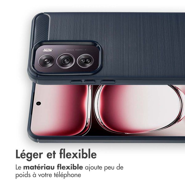 imoshion Coque Brushed Oppo Reno 12 Pro - Bleu foncé