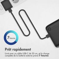 imoshion Batterie externe - 27.000 mAh - Quick Charge et Power Delivery - Noir