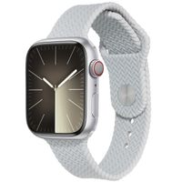 imoshion Bracelet tressé en silicone Apple Watch Series 1 t/m 11 / SE / Ultra (44/45/46/49 mm) - Gris